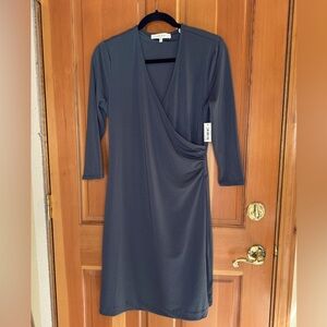 Lark and Ro Faux Wrap dress 3/4 sleeved size 12 NWT